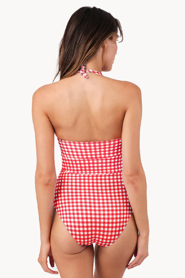 Gingham Bustier Balconette One Piece - Image 4