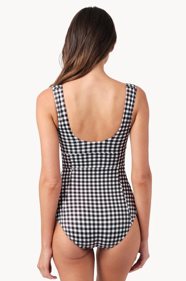 Gingham Classic Square Neck One Piece - Image 2