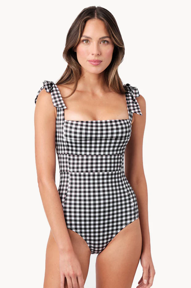 Gingham Classic Square Neck One Piece - Image 3
