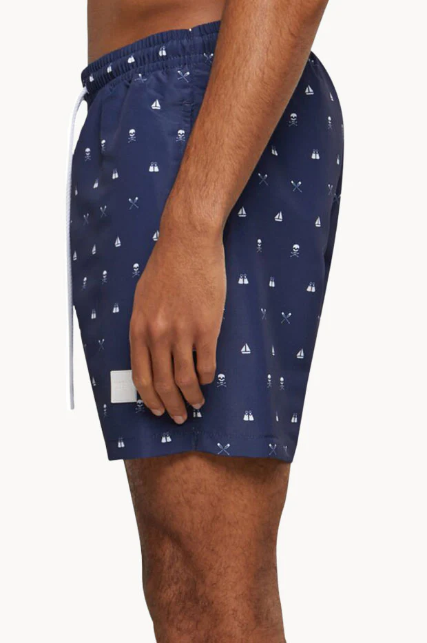 Mens Skull And Yacht Swim Short - Image 3