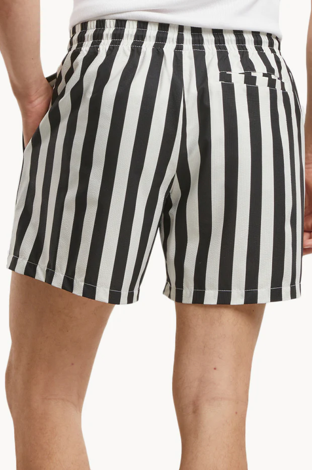 Mens Stripe Seersucker Swim Short - Image 2