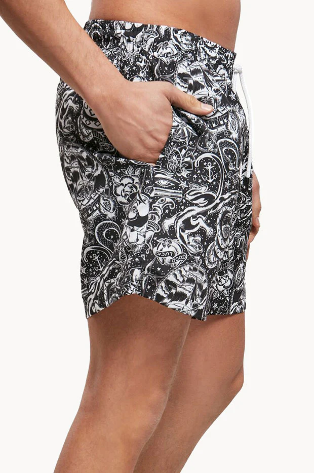 Mens Tattoo Swim Short - Image 3