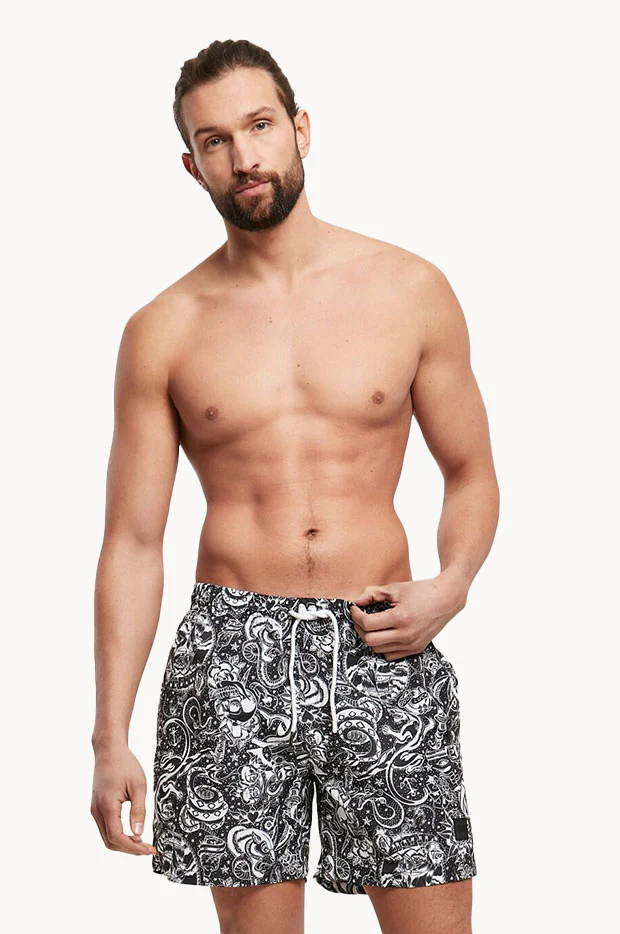 Mens Tattoo Swim Short - Image 4