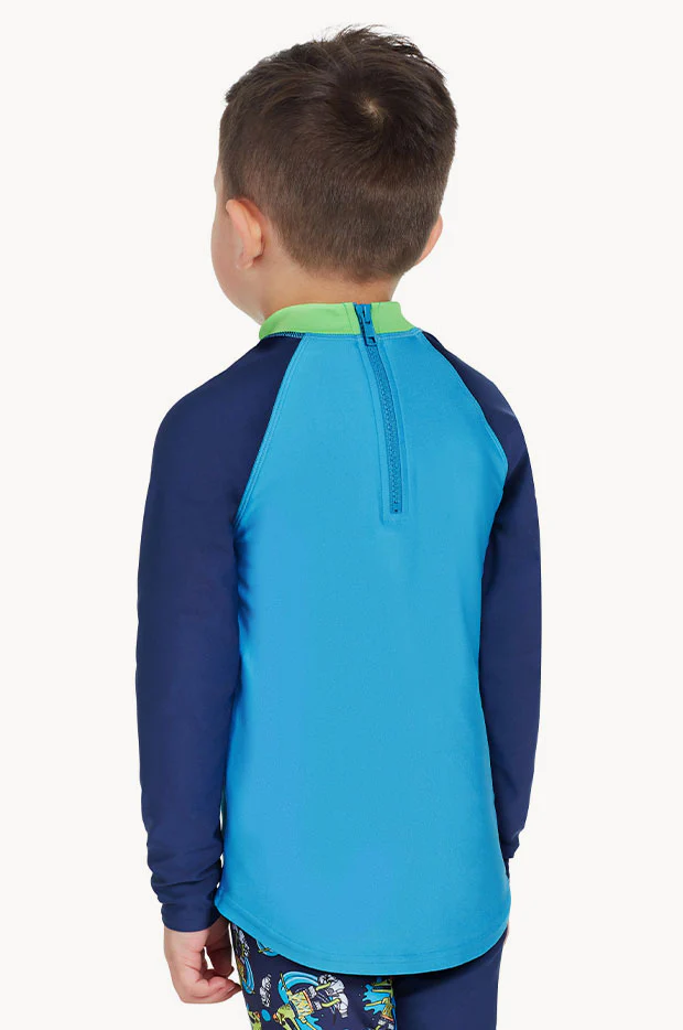 Boys Crocodile Long Sleeve Suntop - Image 2