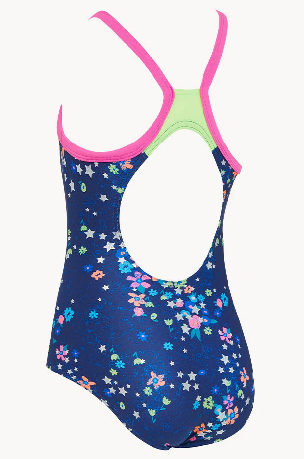 Girls Cosmic Flower Strikeback One Piece - Image 3