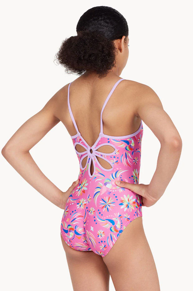 Girls Dreamcatcher Yaroomba Floral One Piece - Image 2