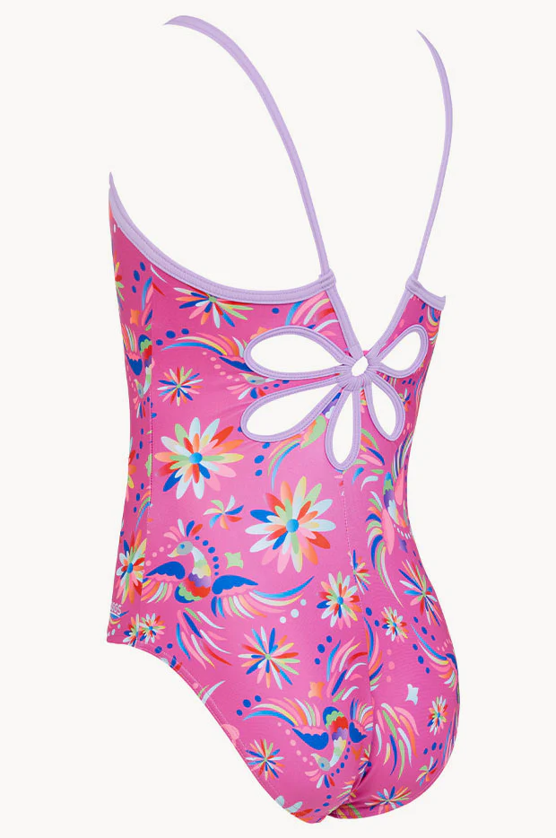 Girls Dreamcatcher Yaroomba Floral One Piece - Image 4