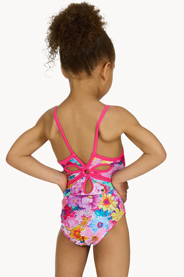 Girls Eden Yaroomba Floral One Piece - Image 3