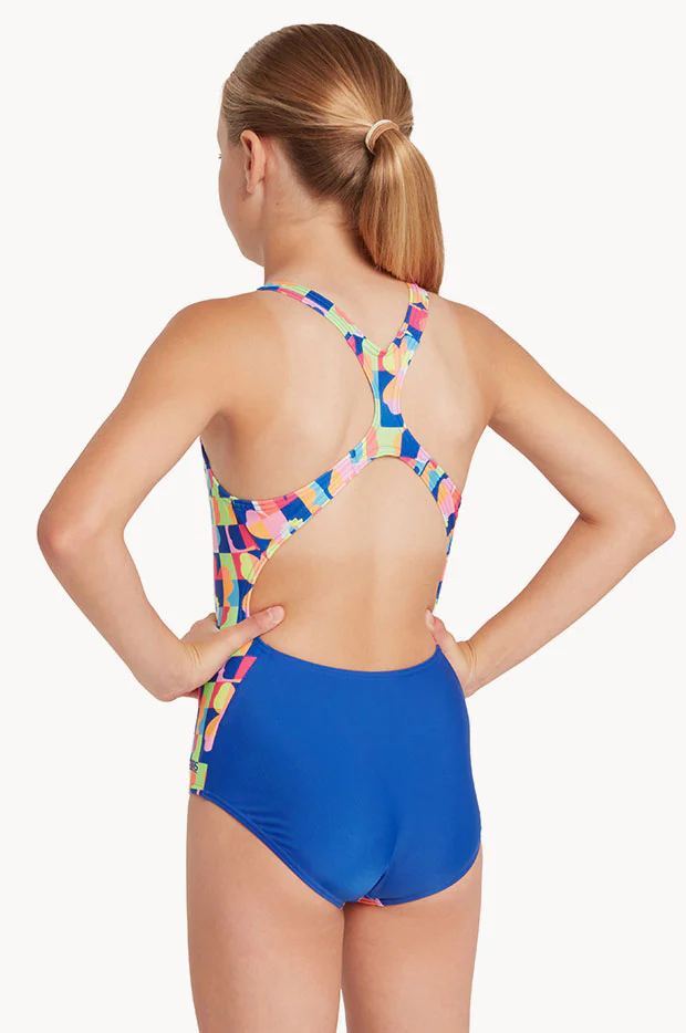 Girls Flowerpatch Rowleeback One Piece - Image 2
