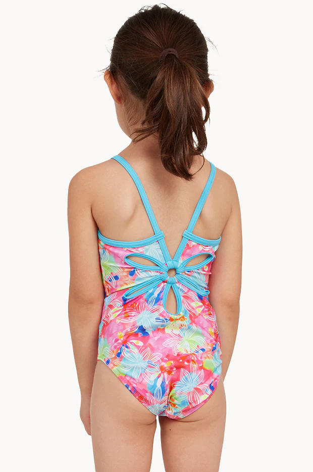 Girls Gala Yaroomba Floral One Piece - Image 2