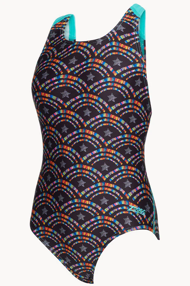 Girls Mystic Rainbow Flyback One Piece - Image 4