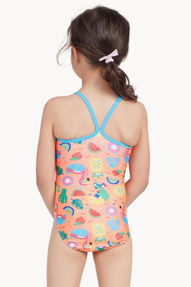 Girls Pool Party Tex Back One Piece - Image 2