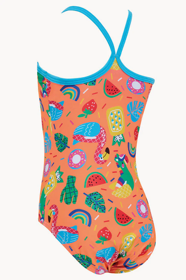 Girls Pool Party Tex Back One Piece - Image 4
