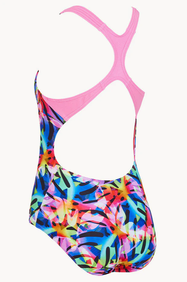 Girls Rainbow Palms Rowleeback One Piece - Image 4