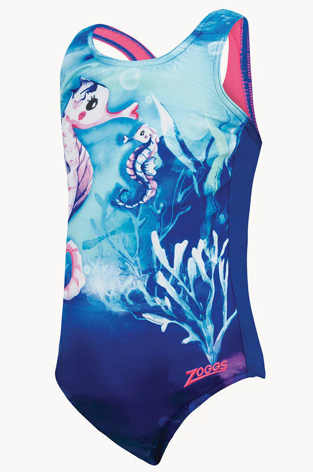 Girls Sea Horse Actionback One Piece - Image 3