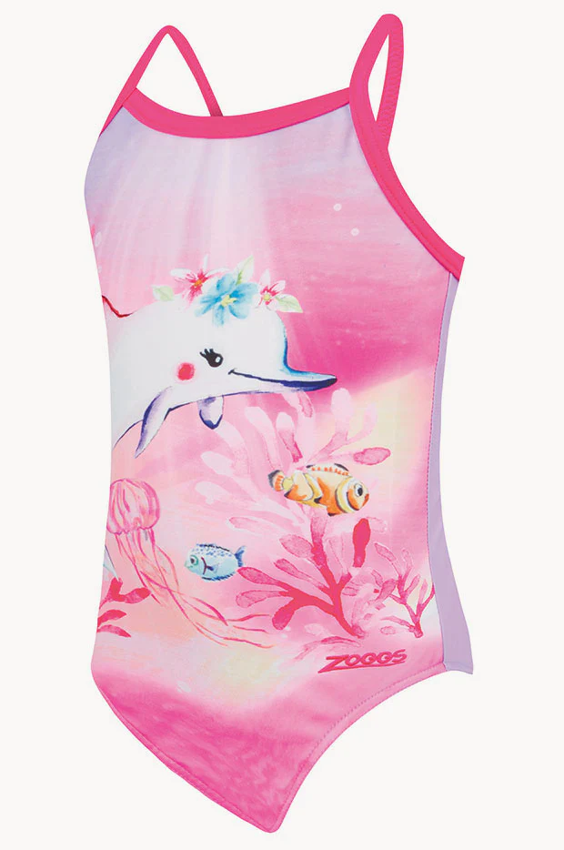 Girls Squeak Yaroomba Floral One Piece - Image 5